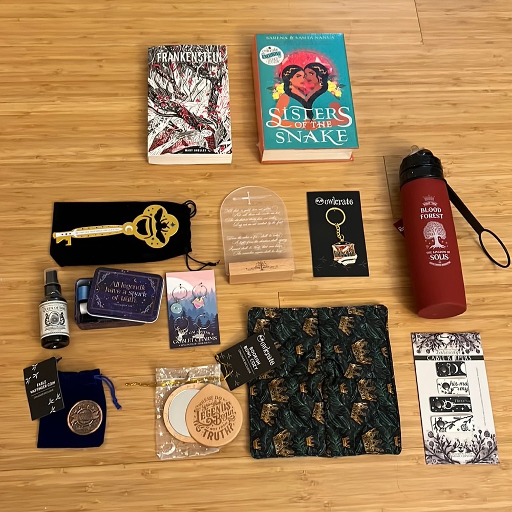 OwlCrate bookish items